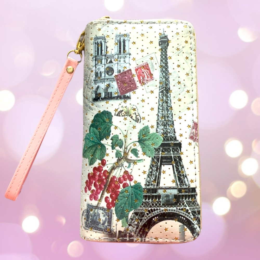 Women's Wallet Cute Trendy Paris Wallet Doble Zipp
